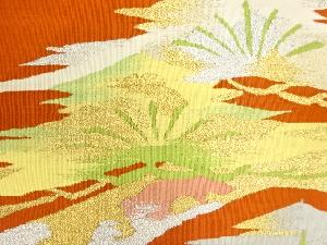 アンティーク　綴れ松模様織出し名古屋帯